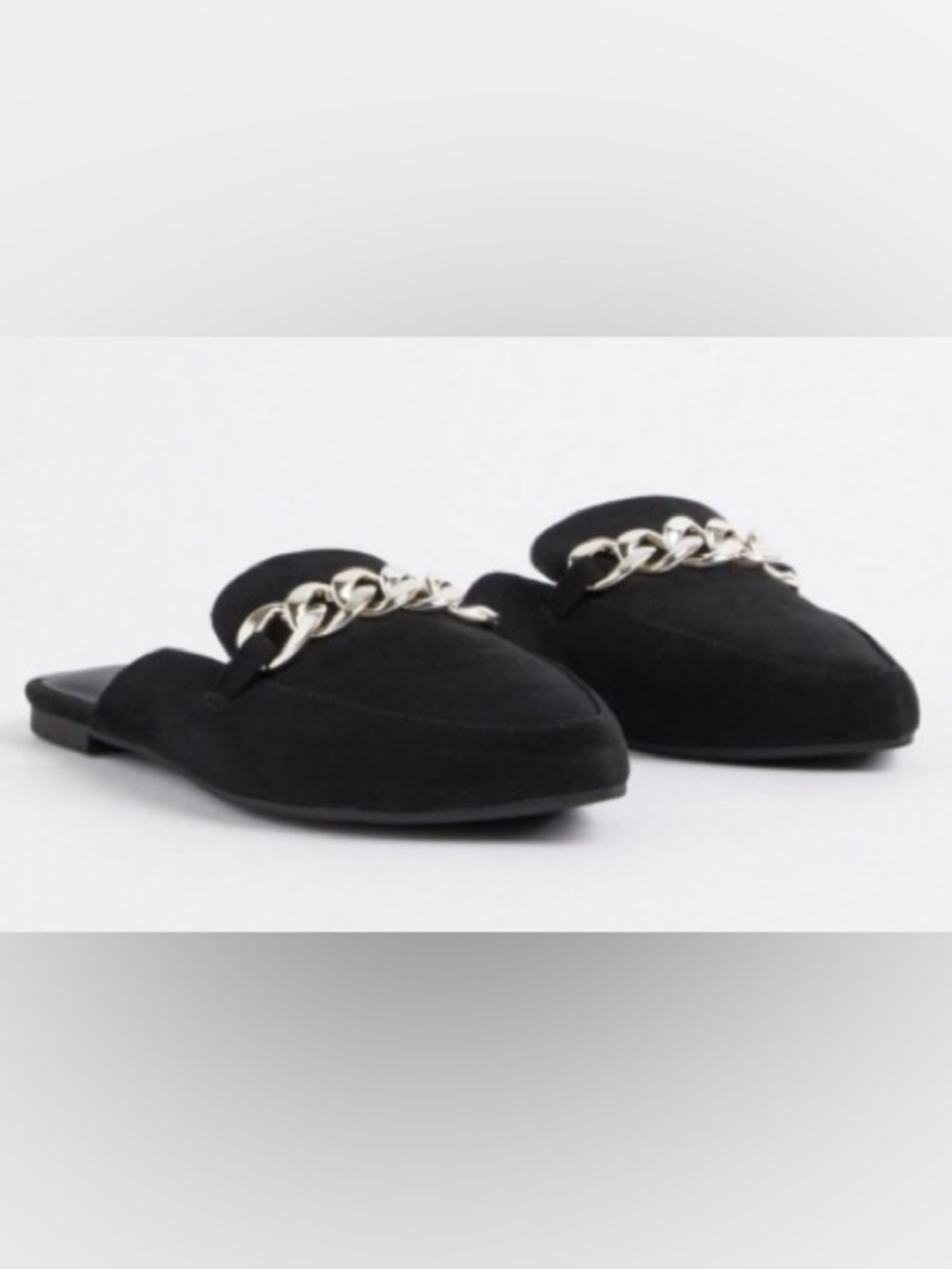 WIDE WIDTH torrid Black Chain Detail Women's Mules